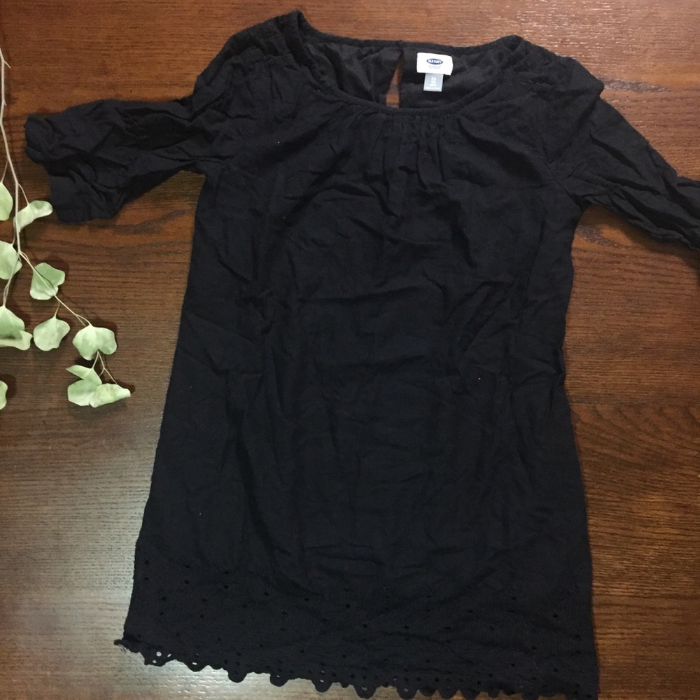 Linen black dress